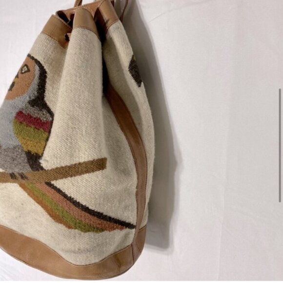 Vintage Boho Bird Hobo Bag Backpack Shoulder Bag - Picture 5 of 16